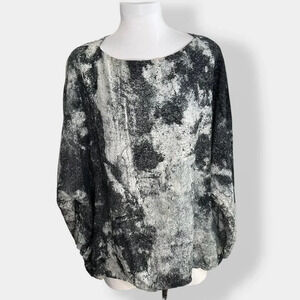 BERENIK‎ Black Stonewashed Top with Pockets